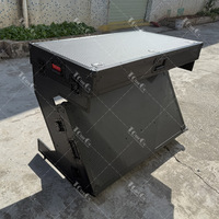 Table DJ Pliable Console Sonore Pupitres Style Z Support de Mixage Pliant Portable Cabine DJ Mobile avec Table DJ et Flight Case Compact