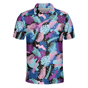 Polo de golf personalizado gratis, logotipo impreso, secado rápido, sublimación de poliéster, Polo corto de golf para hombre - Product Image 2