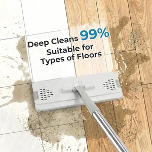 Long <b>Handle</b> Adjustable Floor Cleaning <b>Mops</b> Cleaning Floor Detachable Microfiber Flat <b>Mop</b> Heads and Bucket Set with Wringer - Product Image 4