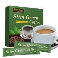 Winstown Café Instantané Sans Sucre, Substitut de Repas en Poudre, Chocolat Vert aux Fruits Naturels, Emballage en Boîte, ISO pour la Perte de Poids