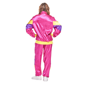 Costume de scène disco des années 80 unisexe pour adultes, tenue sportive punk hip hop, tenue de fête d'Halloween, ensemble de survêtement coloré - Product Image 5