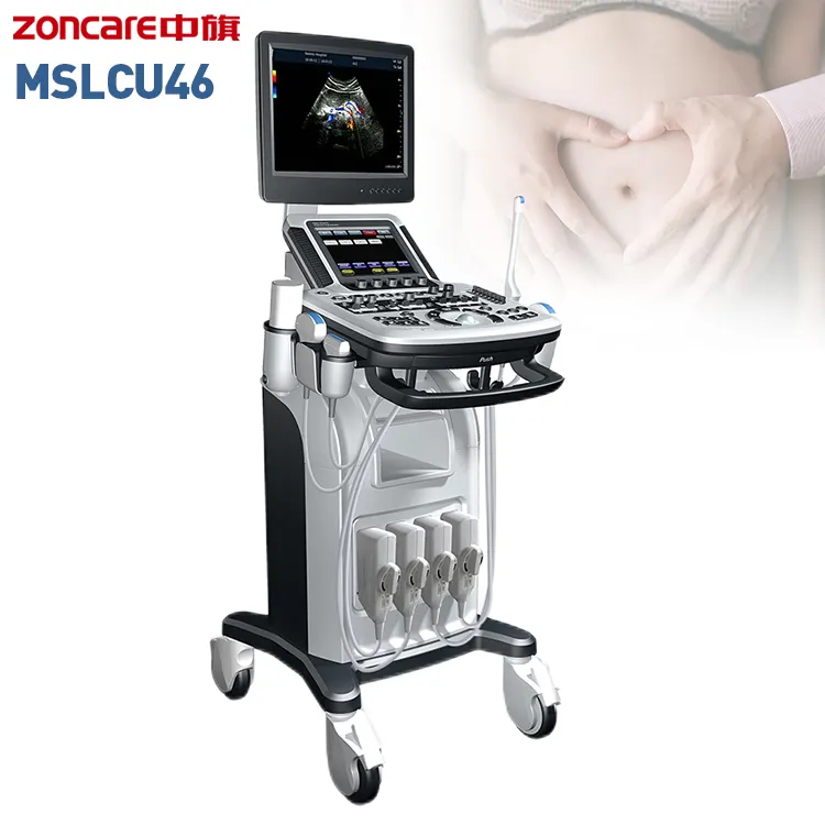 Der günstigste Preis 3d/4d Farb doppler Ultraschalls ystem Trolley Farb ultraschall gerät