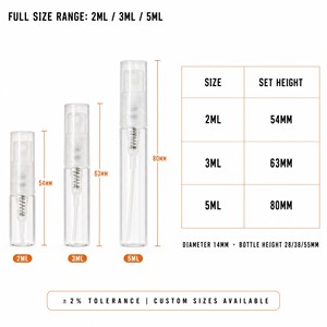 Flacon pulvérisateur <span class=keywords><strong>de</strong></span> <span class=keywords><strong>parfum</strong></span> <span class=keywords><strong>vide</strong></span> rechargeable en verre borosilicate 2ml 3ml 5ml avec logo personnalisé, directement <span class=keywords><strong>de</strong></span> l'usine - Product Image 6