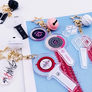 Porte-clés pendentif cloche Kpop BT NCT Got Support, accessoires lumineux en plastique imprimé UV - Product Image 1