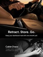 LISEN 138W Pengisi Daya Mobil USB C Retractable 6 in 1 Adaptor Pemantik Rokok Pengisian Cepat untuk Multi Perangkat Kendaraan Otomatis Perjalanan