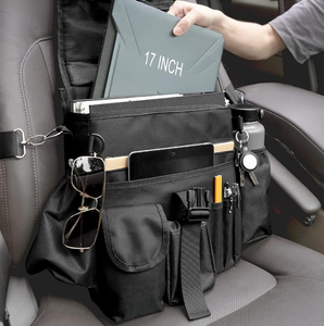 Organisateur de siège avant de voiture et sac de rangement pour camion de travail avec poches multifonctionnelles et bandoulière rembourrée - Product Image 2