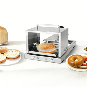 Trancheuse à <span class=keywords><strong>pain</strong></span> manuelle robuste et durable, en acier inoxydable <span class=keywords><strong>de</strong></span> qualité alimentaire, pour boulangerie, restaurant, pains à burger, bagels - Product Image 6