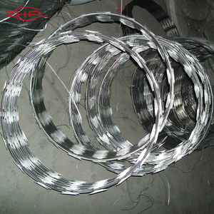 Alambre de púas decorativo de acero galvanizado para barreras móviles, bobina de alambre de púas de resorte de 16 clavijas, galvanizado en caliente. - Product Image 2