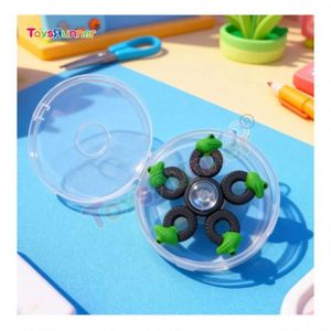 Nouveaux Fidget Spinners Ergonomiques Portables Silencieux Personnalisables en Plastique de Qualité Supérieure pour Adultes et Enfants, Dispositif Sensoriel Apaisant pour le TDAH et l'École - Product Image 4