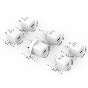 Ce FCC Ukca PSE 20W gan xách tay USB sạc điện thoại sạc Type-C sạc nhanh kép một C Cổng Du Lịch Tường sạc <span class=keywords><strong>adapter</strong></span> cắm - Product Image 2