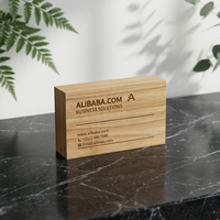 Solutions RFID pour cartes de visite en bois F08 13,56 MHz pour entreprises