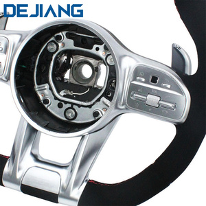 Volant entièrement en Alcantara fourni par l'usine pour Mercedes-Benz AMG C E <span class=keywords><strong>S</strong></span> G-Class W204 W167 <span class=keywords><strong>Gla</strong></span> <span class=keywords><strong>45</strong></span> AMG 2015 E-Class 2019 W213 - Product Image 5