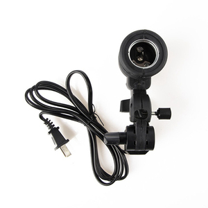 E27 싱글 램프 헤드 나사형 우산홀 조명 소켓 표준 버섯형 전구 액세서리 EU US 플러그 - Product Image 2