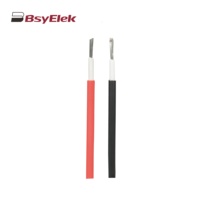 Câble PV noir rouge 4mm 6mm 10mm à un noyau double noyau pour système photovoltaïque