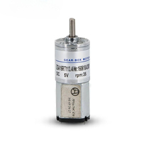Moteur à engrenages planétaires micro 16 mm 3-12 V 50-200 tr/min 0,1-0,5 Nm pour serrure de porte intelligente, moteur CC à aimant permanent avec boîte de vitesses métallique