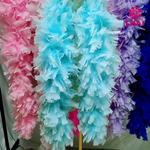 Écharpe en plumes de dinde épaisses et colorées de 200g, plumes de <span class=keywords><strong>cou</strong></span> pour fête, danse, accessoire vestimentaire, robe, vêtement - Product Image 6