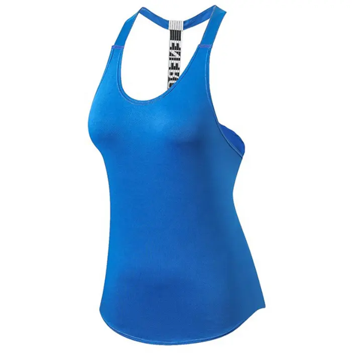 OEM women yoga female T-shirt sports fitness tank top shirt workout running ladies gym vest