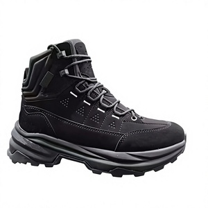 SFB33 717 Black Suede Winter <b>Hiking</b> <b>Boots</b> Waterproof Outdoor High Top Men's Snow <b>Boots</b> - Product Image 1