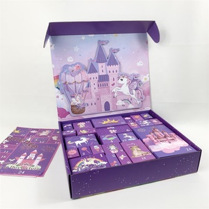 Caja de regalo personalizada para niñas, calendario de cuenta atrás de Navidad de 24 días, regalos, accesorios de unicornio a la moda, caja de calendario de Adviento para niños - Product Image 6