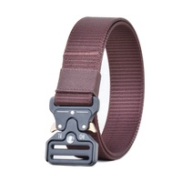 Ceinture tactique en nylon en gros, ceinture d'extérieur réglable avec boucle à dégagement rapide, fournisseur de logo personnalisé