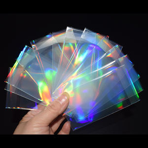 500 pièces/<span class=keywords><strong>lot</strong></span> 65x90mm Étui de protection holographique pour cartes de collection Kpop Kwave Idol Photocard et cartes de jeu - Product Image 5