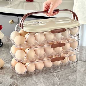Contenedor <span class=keywords><strong>de</strong></span> Huevos XinHang <span class=keywords><strong>de</strong></span> Grado Alimenticio, Venta al por Mayor, Organizador <span class=keywords><strong>de</strong></span> Huevos para Refrigerador, <span class=keywords><strong>Transparente</strong></span>, <span class=keywords><strong>de</strong></span> Gran Capacidad - Product Image 5