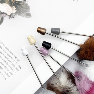 ปากกาลูกลื่นสำหรับเด็กปากกาลูกปัดพลาสติกขนกำมะหยี่พิมพ์ลายเสือดาวสีสันน่ารักแบบทำมือ - Product Image 5