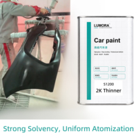 Peinture automobile 2K Thinner 4L, réparation acrylique, finition mate transparente, application par pulvérisation, LUMORA Factory, haute performance, vente en gros