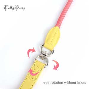 Multi-color Logo Can Be Customized. The PU and Nylon Material Pet Rope Is Strong and Durable Lightweight and Comfortable - Product Image 4