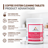 Tablettes de nettoyage pour système à café OEM ODM, nettoyant pour machine à café en vrac, fournitures de nettoyage pour expresso sous marque privée