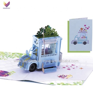 Thiệp giấy thủ công Việt Nam, kiểu bật lên, dùng trang trí ngày lễ, quà tặng, chất lượng cao, giá rẻ. - Product Image 2