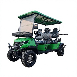 Voiturette de golf électrique personnalisée à batterie lithium 60V pour 4 personnes, autonomie de 90 km, pneus tout-terrain pour hôtel - Product Image 1