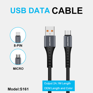 Cabo de Dados USB Tipo-C para Tipo-C Trançado de Carregamento Rápido 2.4A por Atacado - Product Image 5