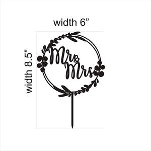 Personalizado hombres y mujeres boda fiesta <span class=keywords><strong>pastel</strong></span> postre decoraciones Mr & Mrs insertos de <span class=keywords><strong>pastel</strong></span> de madera - Product Image 6