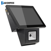 Verificador de Precios de 8 Pulgadas con Escáner, Escáner de Código de Barras Digital de Montaje en Pared, Lector de Precios, Windows, Android