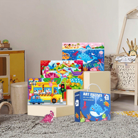 Bolsa de regalo de rompecabezas grande portátil de estilo Animal Charisma al por mayor Juguetes Educativos de educación temprana para artesanías de papel de 3 a 6 años