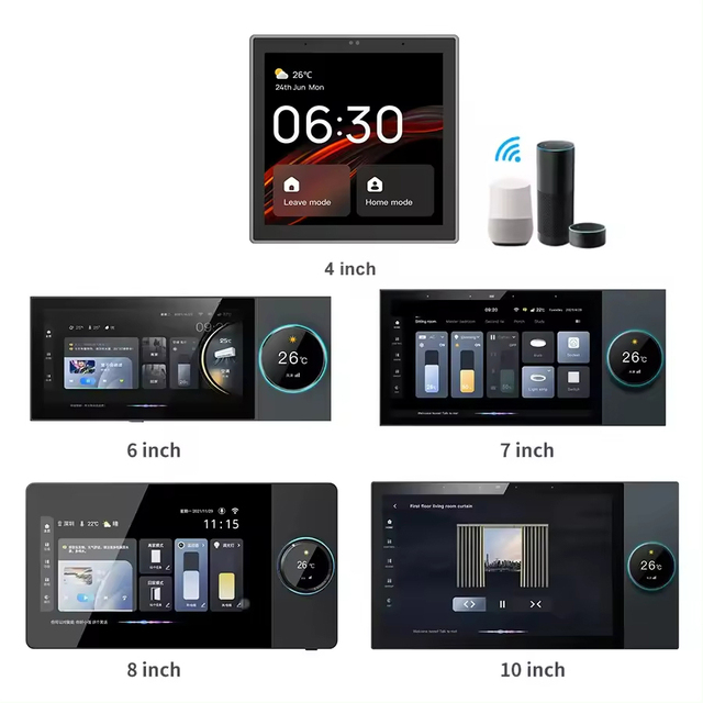 4 6 7 8 10 12 Inch Smart Home Touch Screen Automation Multi-Functional Intelligent Alexa Zigbee Tuya Smart Home Control Panel