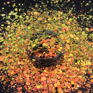 Paillettes caméléon en polyester de qualité cosmétique, flocons pour artisanat cadeaux, 4 pièces - Product Image 6