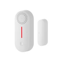 AW301S WiFi Capteur d'alarme de porte et fenêtre Alarme sonore et lumineuse Application de sécurité domestique intelligente pour appartements Portes et fenêtres Sécurité pour enfants 100dB