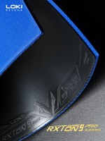 Caoutchouc de tennis de table LOKI RXTON 9 PRO Player Special, certification ITTF, éponge bleue haute adhérence, contrôle de la boucle