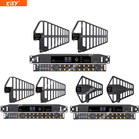Système de distribution d'antennes UHF actives multifonctionnelles 16 canaux R316 de qualité supérieure avec écran couleur pour événements en direct/scène/spectacles
