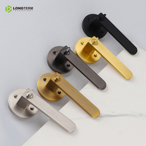 Set Kunci Privasi Modern - Gagang Pintu dari Paduan Seng dengan Roset & Indikator untuk Kamar Mandi/Kamar Tidur - Product Image 4