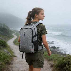 Sac à dos imperméable léger en tissu <span class=keywords><strong>flocon</strong></span> <span class=keywords><strong>de</strong></span> neige pour enfants et famille, idéal pour la randonnée, le camping, l'école et les voyages - Product Image 1