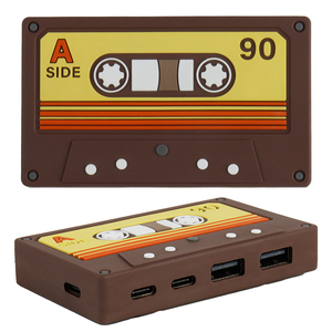 Văn phòng nhà máy tính để bàn băng 4 cổng <span class=keywords><strong>USB</strong></span> <span class=keywords><strong>HUB</strong></span> <span class=keywords><strong>USB</strong></span> Một C Docking Station xách tay mini retro Thiết kế băng <span class=keywords><strong>USB</strong></span> <span class=keywords><strong>Hub</strong></span> - Product Image 1