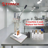 Machine à sertir manuelle pour flacons de parfum, en stock direct usine, pour manchons intermédiaires et têtes de pompe interchangeables