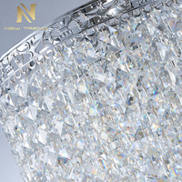 Lámpara de Araña LED de Cristal Recargable con Control Táctil de 5W, Moderna, para Centro de Mesa de Boda