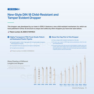 Flacon Compte-Gouttes Ambré en Verre de 5ml 10ml 15ml 20ml 30ml 50ml 100ml pour Huile Essentielle Cosmétique et Sérum - Product Image 5