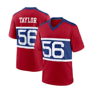 Camisetas Deportivas Bordadas y con Relieve de los New York Giants, Número 1 Nabers 56 <span class=keywords><strong>Taylor</strong></span>, al por Mayor - Product Image 4