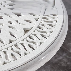 Juego de Mesa y Sillas de Aluminio Fundido para Exteriores, Diseño Nórdico Blanco, Resistente al Agua y a los Rayos UV, Duradero, 5 Piezas, para Jardín, Balcón, Patio - Product Image 5