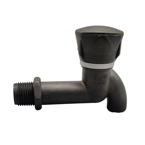 Factory Direct Supply Plastic Bathroom Faucet Black Kitchen Cold Basin Square Cap Faucet - Product Image 3